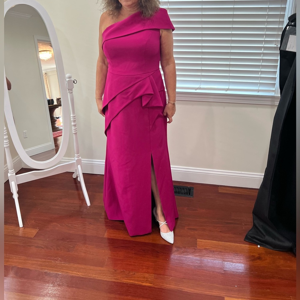 💕Alexandra by Daymor-asymmetric ruffled waist sheath dress-Must go!! - Picture 5 of 11